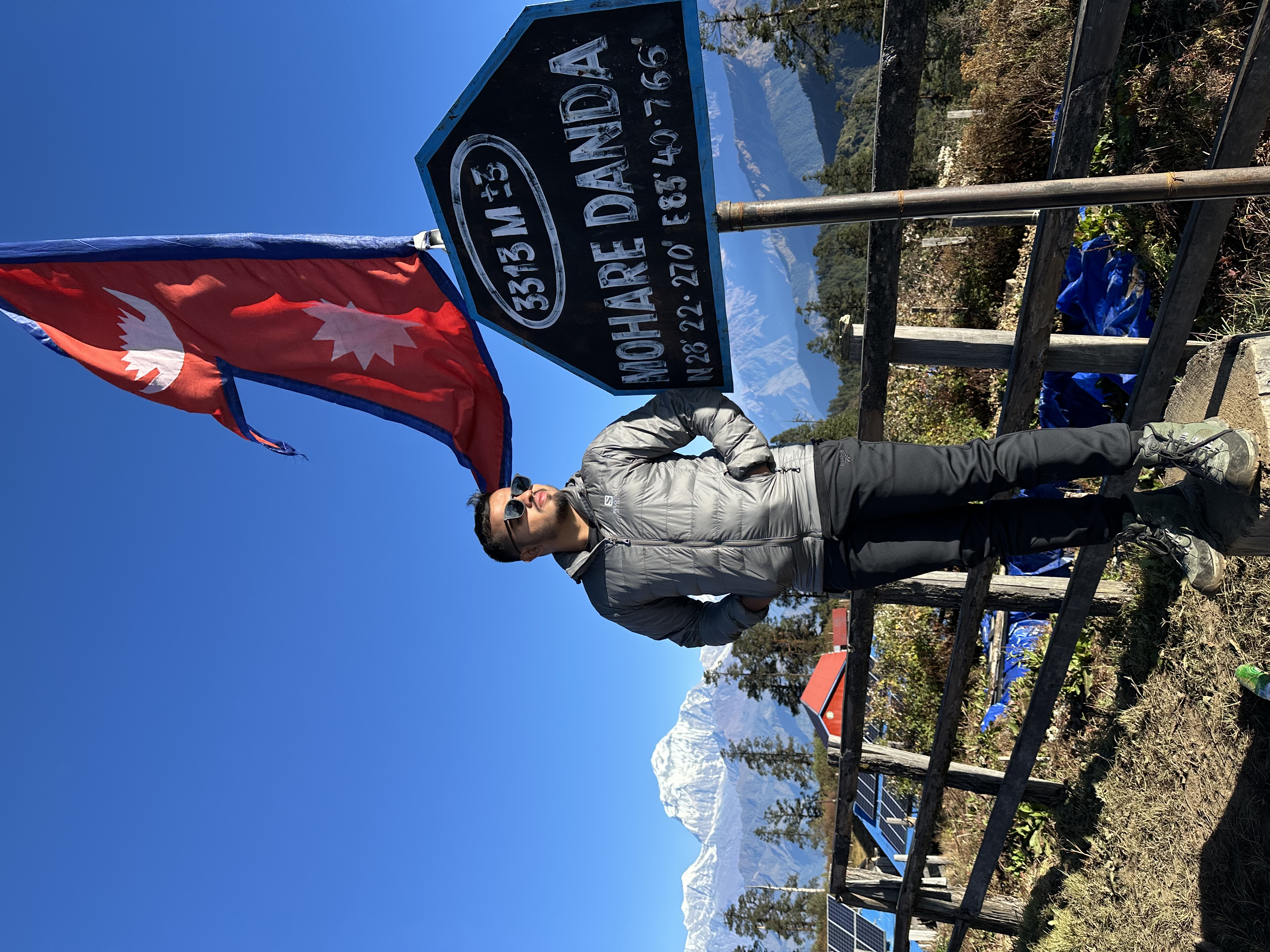 Kiran Sharma at Mohare Danda, Nepal